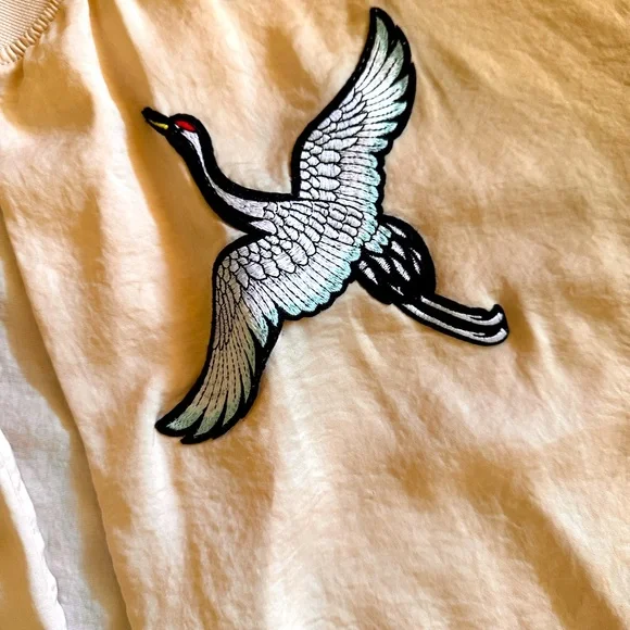 Kimono with crane patches - Picture 4 of 4